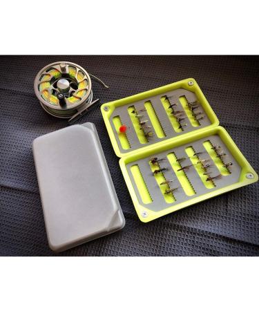 Aventik 2 PC Fly Box Float Tackle Box Slit EVAFoam Fishing Storage 6X3.48X1.2inch Camo Green/Black - 2 Pack - Buy Online on SooperMarket.com