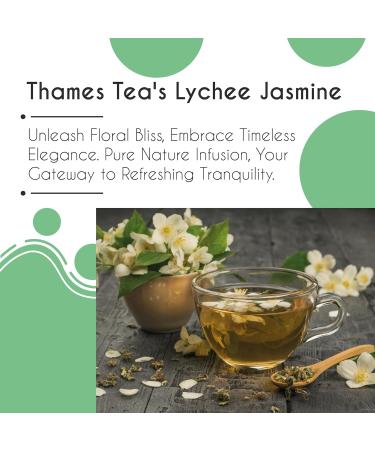 Thames Tea: Premium Flavoured Loose Leaf Tea in Tubebox (Lychee Jasmine) | Luxury British Tea Experience - Buy Online on SooperMarket.com