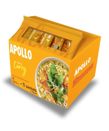 Apollo Instant Noodles Curry Flavour 5 x 70g