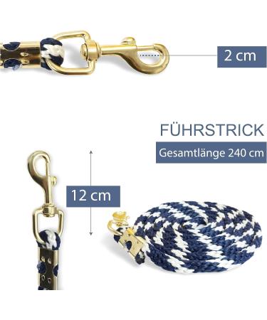 Stylish Blue Lead Rope for Horse Pony Donkey & Goat - Durable Tie Rope in Various Designs | International Shipping Available - Buy Online on SooperMarket.com