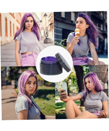 Temporary Hair Dye Color Disposable Water Soluble Hair Wax Color Quick Drying Wash Out Hair Color Temporary Hair Color for Kids Women Men Use Purple - Buy Online on SooperMarket.com