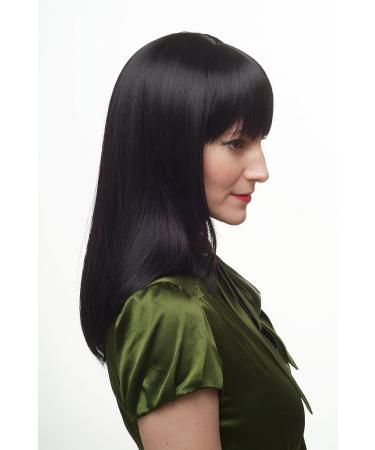 WIG ME UP 3112-2 Long Black Wig with Cheeky Bangs | Stylish & Affordable Wigs for Women - Buy Online on SooperMarket.com