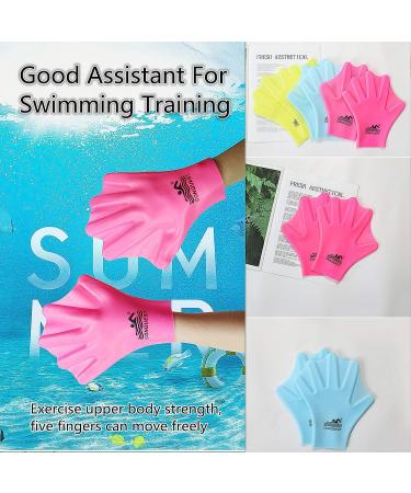 EXCEREY Silicone Webbed Swimming Gloves - Red M - Adult & Kids Water Training Gloves - Buy Online on SooperMarket.com