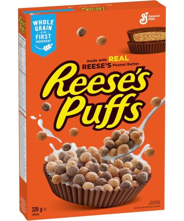 Reese's Puffs Chocolate Peanut Butter Cereal Box Made with Real Reese's Peanut Butter 326 Grams Package of Cereal - Buy Online on SooperMarket.com