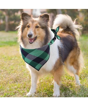 4 Pack Dog Bandanas Dog Bandanas for Large Dogs Adjustable Classic Checkered Bandana for Dogs Stylish Reversible Triangle Dog Bandana for Small Medium Large Dogs Cat Pets - Buy Online on SooperMarket.com