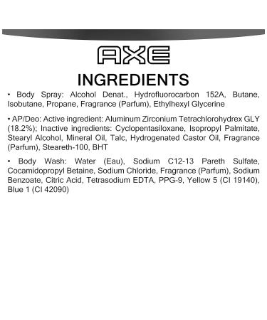 AXE Black Holiday Gift Set: Body Spray, Antiperspirant & Deodorant, Body Wash - 3 Count - Buy Online on SooperMarket.com