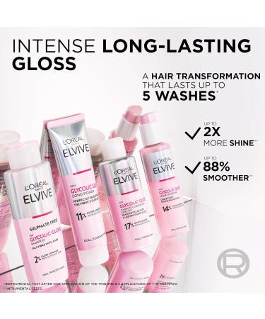 L'Or al Paris Elvive Glycolic Gloss Kit - Shine Boosting Hair Routine Set - Buy Online on SooperMarket.com