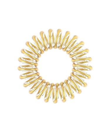 Invisibobble Original Hair Tie - You're Golden | 3x Spiral Gold Hair Ties for Strong Hold & Hair-Friendly Style | Designed in Munich for Girls & Women - Buy Online on SooperMarket.com