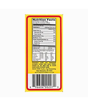 BACK-YARD Southern Style Original All Purpose Seasoning 27 oz - Value Size | Delicious Steak, Poultry, Fish & Vegetable Seasoning | Low Sodium - Buy Online on SooperMarket.com