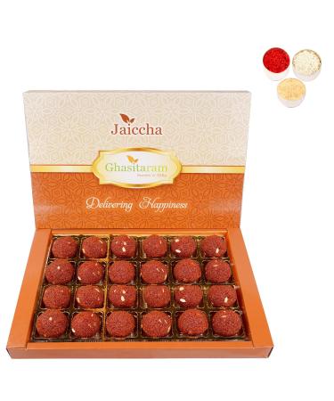 Jaiccha Ghasitaram Bhaidooj Gifts for Brothers Chocolate Motichoor/Boondi Laddoo 800 GMS