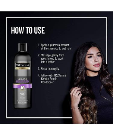 TRESemm Keratin Repair Shampoo for Damaged Hair - 20 oz (Pack of 4) - Buy Online on SooperMarket.com