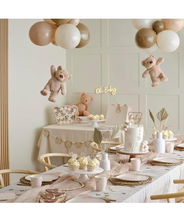 Ginger Ray Baby Shower White Teddy Bear Gift Bag with Pop-Out Ears | Neutral Gender-Friendly Design - Buy Online on SooperMarket.com