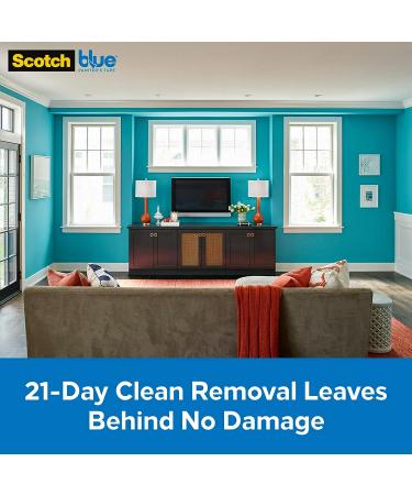 ScotchBlue Pre-Taped Painter's Plastic with Dispenser  Prepares and Protects in One Easy Step  Multi-Surface Painter's Tape and Plastic for Indoor Use  24 Inches x 30 Yards  1 Roll With Dispenser 24 Width - Buy Online on SooperMarket.com