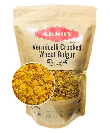 Aksoy Vermicelli Cracked Wheat Bulgur 1.25KG 1.25 Kilograms