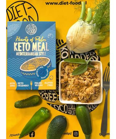 Buy Hearts of Palm Keto Meal | Fast & Tasty Gluten-Free Mediterranean Diet | 255g - Ready in 1 Minute - Buy Online on SooperMarket.com