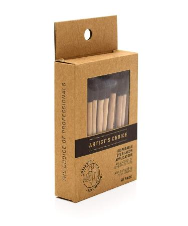Artist's Choice Bamboo Eye Shadow Applicators - Eco-Friendly, Soft Pads for Effortless Blending | Single-End Design for Monochromatic Looks | Professional Single-Use Option - Buy Online on SooperMarket.com