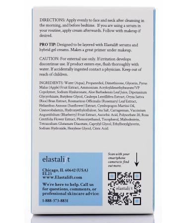 Elastalift Hyaluronic Acid & Vitamin C Face Cream - Anti-Aging Moisturizer for Women & Men | Hydrating & Plumping Lotion for Dry Skin, Wrinkles, Fine Lines | 2 Fl Oz - Buy Online on SooperMarket.com