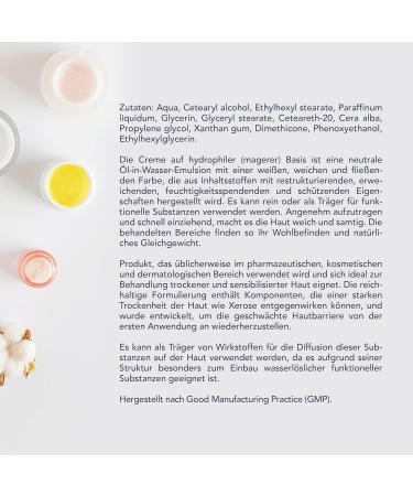 Aiesi Hydrophilic Base Cream - Pure Lean Neutral Emulsion 1 kg | Ideal for Pharmaceutical Cosmetic & Dermatological Use - Made in Italy - Buy Online on SooperMarket.com