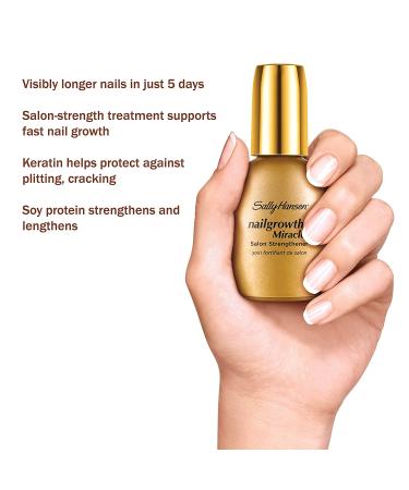Sally Hansen Nailgrowth Miracle Clear - 0.45 Fl Oz - Nail Strengthener - Buy Online on SooperMarket.com