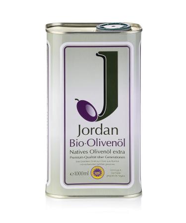 Premium Jordan Bio Olive Oil - 1L Canister | Authentic Greek Cold-Extracted Olive Oil from Lesbos | Handpicked & Certified - Buy Online on SooperMarket.com