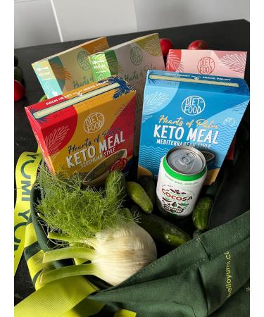 Buy Hearts of Palm Keto Meal | Fast & Tasty Gluten-Free Mediterranean Diet | 255g - Ready in 1 Minute - Buy Online on SooperMarket.com