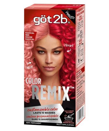 Got2b Color Remix 092 Radical Red - Customizable Semi-Permanent Hair Color for Vibrant Long-Lasting Results | Shop Internationally - Buy Online on SooperMarket.com