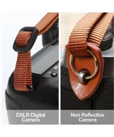 Green Flower 2'' Wide Adjustable Camera Strap for DSLR/SLR - Double Layer Cowhide Ends, Pure Cotton Embroidered Woven Strap - Universal Neck & Shoulder Strap for Photographers - Buy Online on SooperMarket.com