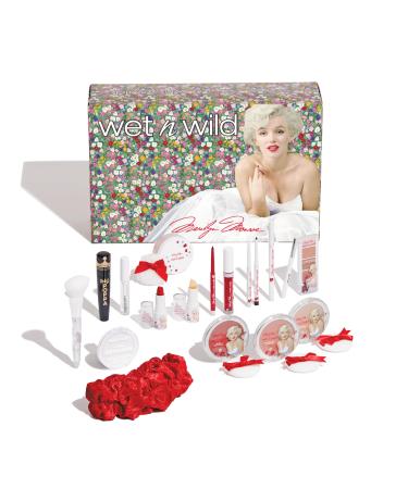 wet n wild Marilyn Monroe Collection PR Box - Makeup Set with Versatile Brushes Buildable & Blendable Palettes Vibrant Colors & Lip Glosses for Unique Looks Cruelty-Free & Vegan