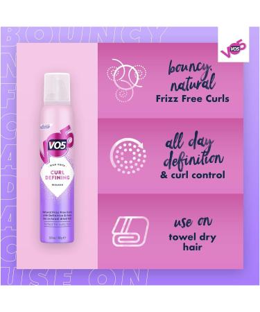 VO5 Curl Defining Mousse 200ml - Define and Enhance Your Curls - Buy Online on SooperMarket.com