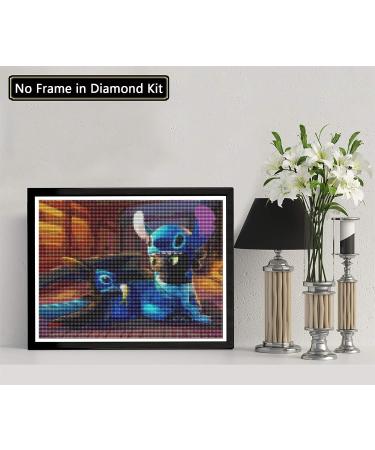 Palodio 5D Diamond Painting Kit - Cartoon Dinosaur Paint by Numbers - 12x16 inch Full Drill Round Rhinestone Craft Canvas for Home Wall Decor - Buy Online on SooperMarket.com