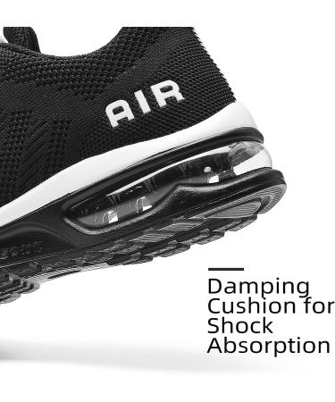 Lamincoa Women's Air Running Shoes - Lightweight Sneakers with Air Cushion for Walking and Tennis - Size 9, Black - Buy Online on SooperMarket.com