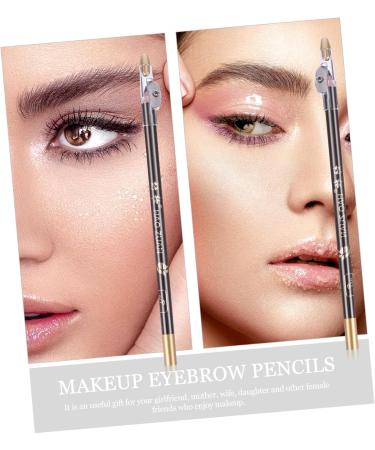 WOFASHPURET 8pcs Pencil Sharpener Eyebrow Pencil Black Eyebrow Makeup Pencil Cosmetic Small Tools Wooden Miss 1 count (Pack of 1) Coffee - Buy Online on SooperMarket.com