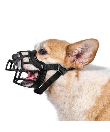 Oneigris muzzle soft muzzle for dogs Durable rubber adjustable belt strap Suitable for muzzle baskets of medium and large dogs Prevention of barks biting and chewing (m)