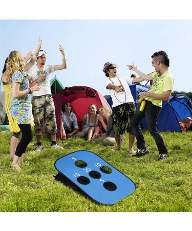 G4Free Portable Collapsible Cornhole Game Set - 3ft x 2ft Size - 8 Bean Bags - Carrying Case - Camping Travel - Red Blue - Buy Online on SooperMarket.com