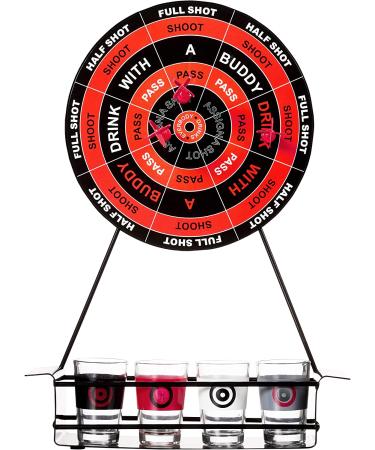 Crystal Clear Shot Glass Darts Bar Game Set - 10 Piece - Buy Online on SooperMarket.com