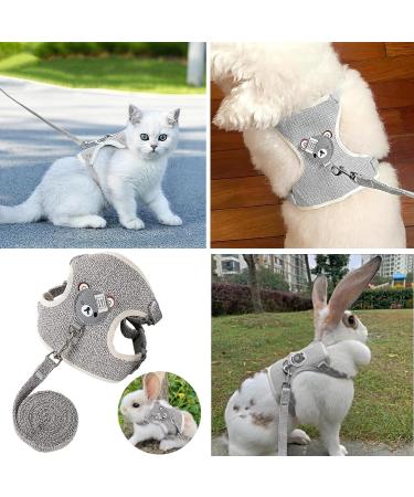 Taicols Adjustable Leash Set for Rabbits & Cats - 120cm Breathable Dishes & Soft Pet Leash for Outdoor Walking - Buy Online on SooperMarket.com
