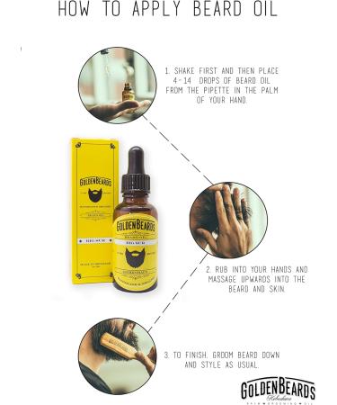 Organic Beard Oil & Growth | Big SUR 1Oz | 100% Vegan Moisturizing & Itch Relief | Golden Beards | Made in Denmark - Buy Online on SooperMarket.com