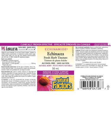 Echinacea Alcohol-Free Fresh Herb Tincture Natural Berry ECHINAMIDE - Buy Online on SooperMarket.com
