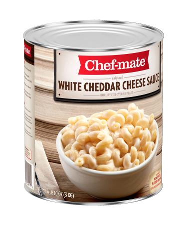 Chef-mate White Cheddar Cheese Sauce & Queso for Mac and Cheese - 6 lb 10 oz (#10 Can Bulk) - Buy Online on SooperMarket.com