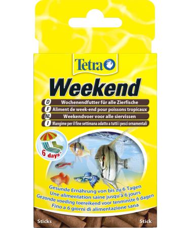 Tetramin Weekend Weekend Futter - Compact Futter Sticks for the supply of all decorative fish on the weekend or for up to 6 days 20 pieces 18 g (1 Pack)