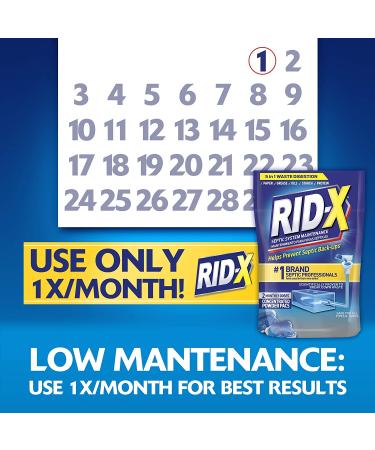 RID-X Septic Treatment Septi-Pacs - 2 Month Supply (2.1 oz) | Pack of 1 - Buy Online on SooperMarket.com