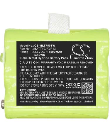 Buy 3.6V High-Performance Replacement Battery for Midland X-Talker T77 T75 T79 T71 - AVP13 BATT10 PB-X7/1500mAh - Fast International Shipping - Buy Online on SooperMarket.com