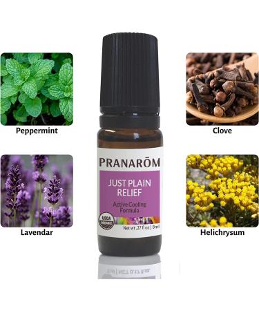Pranarom Essential Oil Just Plain Relief 0.27 fl oz - Natural Pain Relief & Comfort - Buy Online on SooperMarket.com