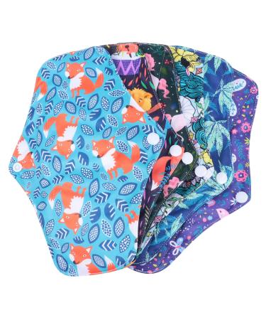Reusable Panty Liners 6pcs Maternity Napkin Calzonetas para Bamboo Napkins Washable Menstrual Liners Incontinence Pads Washable Period Pads Panty Liners Pads Menstrual Pad Girl