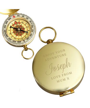 ENGRAVED Personalised Keepsake Coordinate Compass - Personalised Gift