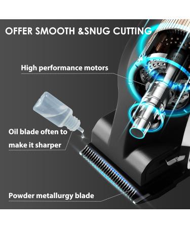 KEMEI 2296 Professional Hair Clippers for Men - Cord/Cordless Hair Cutting Kit & T Blade Beard Trimmer - USB Rechargeable - Black - Buy Online on SooperMarket.com