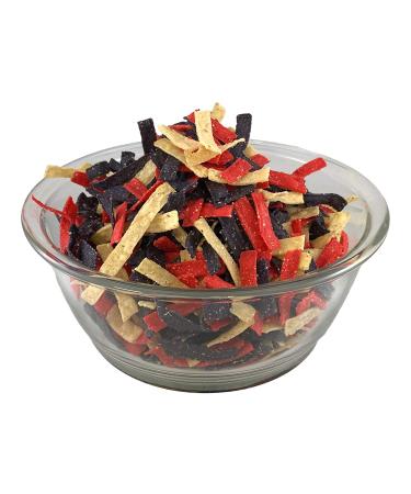 Habanerofire Gourmet Tri Color Tortilla Strips - 32 Ounces - Southwest Salad Toppings and Snack - Stay Fresh Packaging - Buy Online on SooperMarket.com