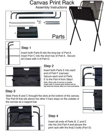 Creative Mark Folding Canvas Print Rack - Portable Artist Gallery Display for Artwork, Prints, and Canvas - Jumbo Size - Buy Online on SooperMarket.com