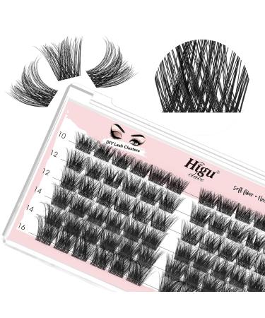 DIY Eyelash Extension Kit - 144 Thin Band Cluster Lashes + 72 3D Multiple Layers Clusters - 10-16mm Wispy Lash Cluster - Buy Online on SooperMarket.com