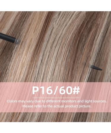 Vlasy Clip in Hair Extensions Human Hair 14 Inch (70 g) P16/60# - Seamless & Natural Thick Weft for Women - Buy Online on SooperMarket.com